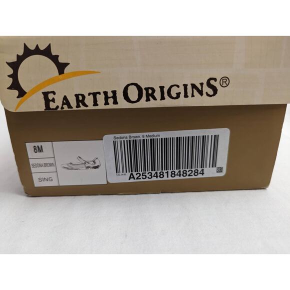 Earth Origins Flats Size 8 Mary Janes Suede Adjustable Strap Comfortable - Picture 9 of 10